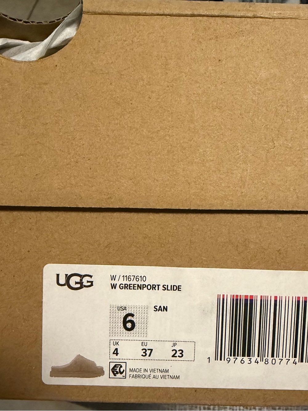 UGG W Greenport Slide in Sand